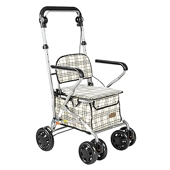 Amazon | シルバーカー 手押し車 歩行器 ショッピングカート